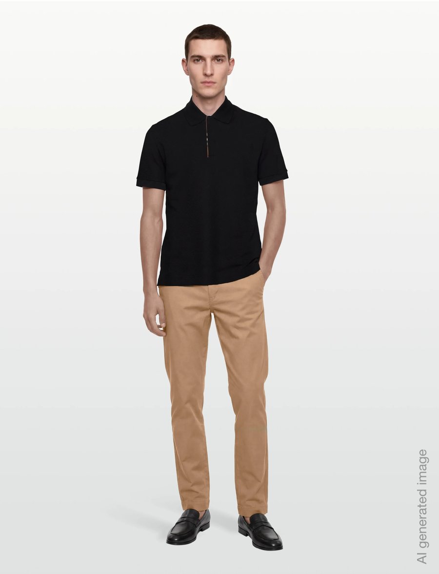 Burberry - HARTFORD SS ZP - kortærmede poloer - black - 0