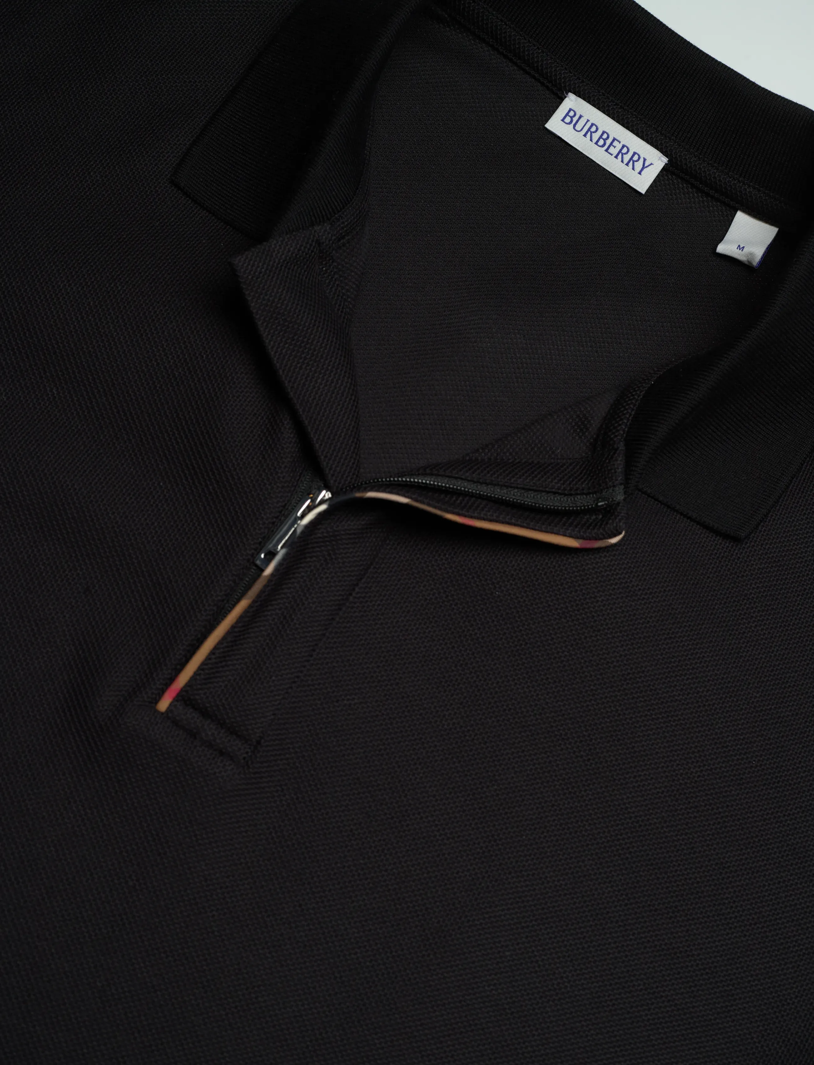 Burberry - HARTFORD SS ZP - polo skyrtur - black - 5