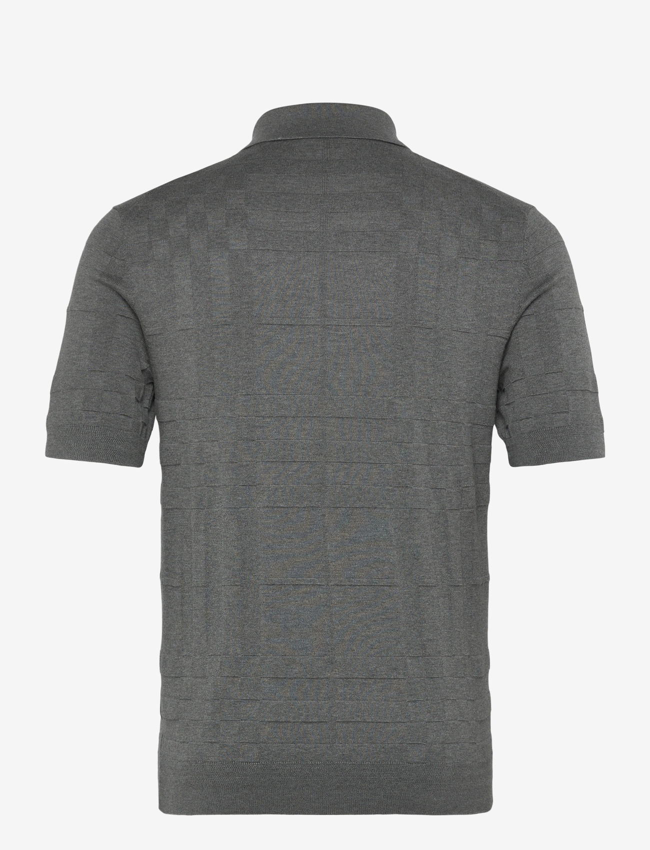 Burberry - KIERAN CHK - gestrickte polohemden - dark grey melange - 2