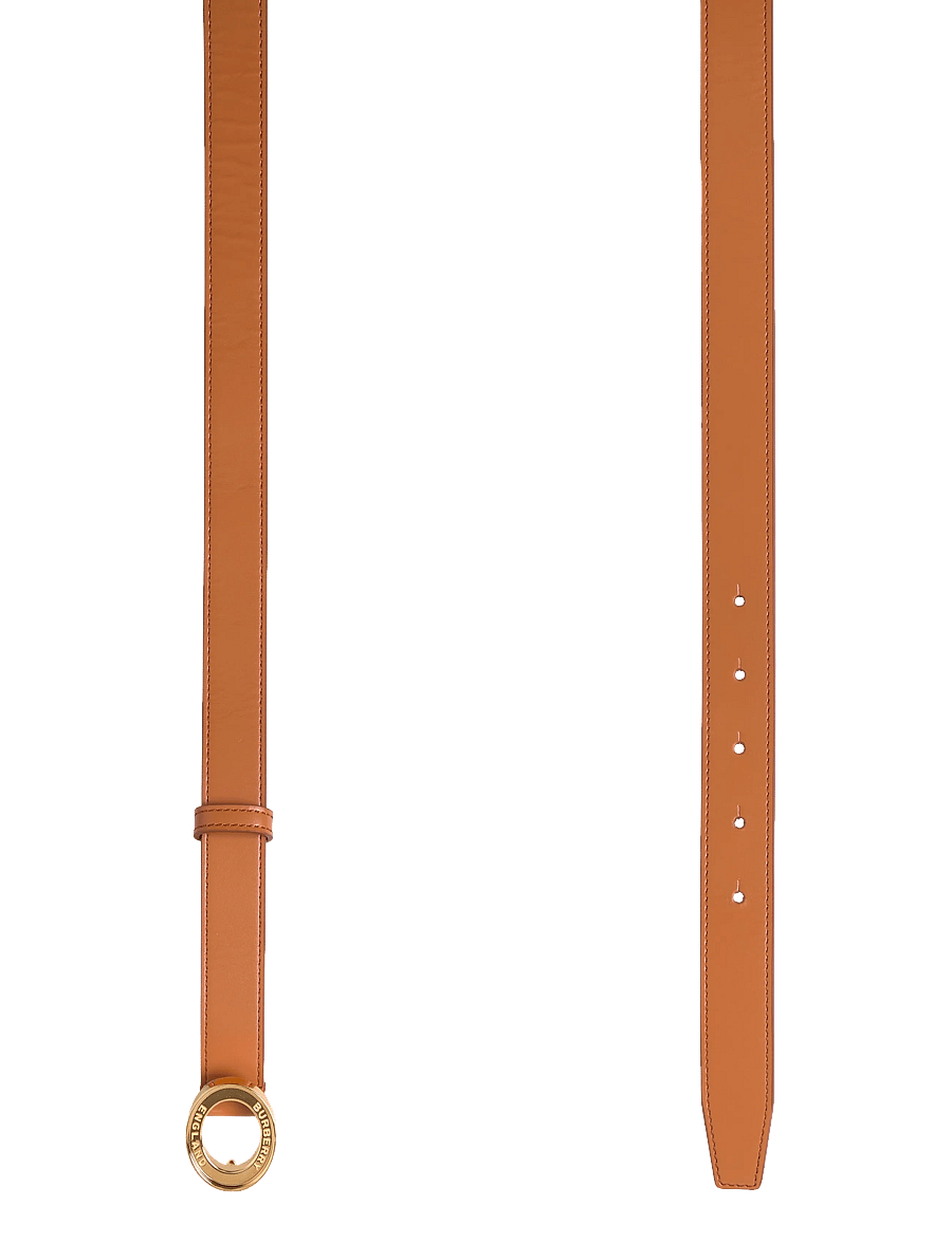 Burberry - LB CIRC ICON 25MM BELT - ledergürtel - deep russet - 1
