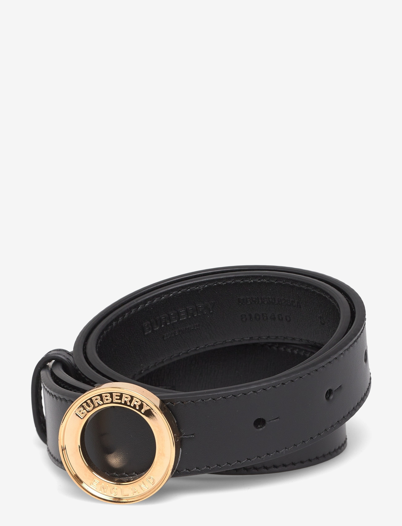 Burberry - LB CIRC ICON 25MM BELT - leather belts - black - 0