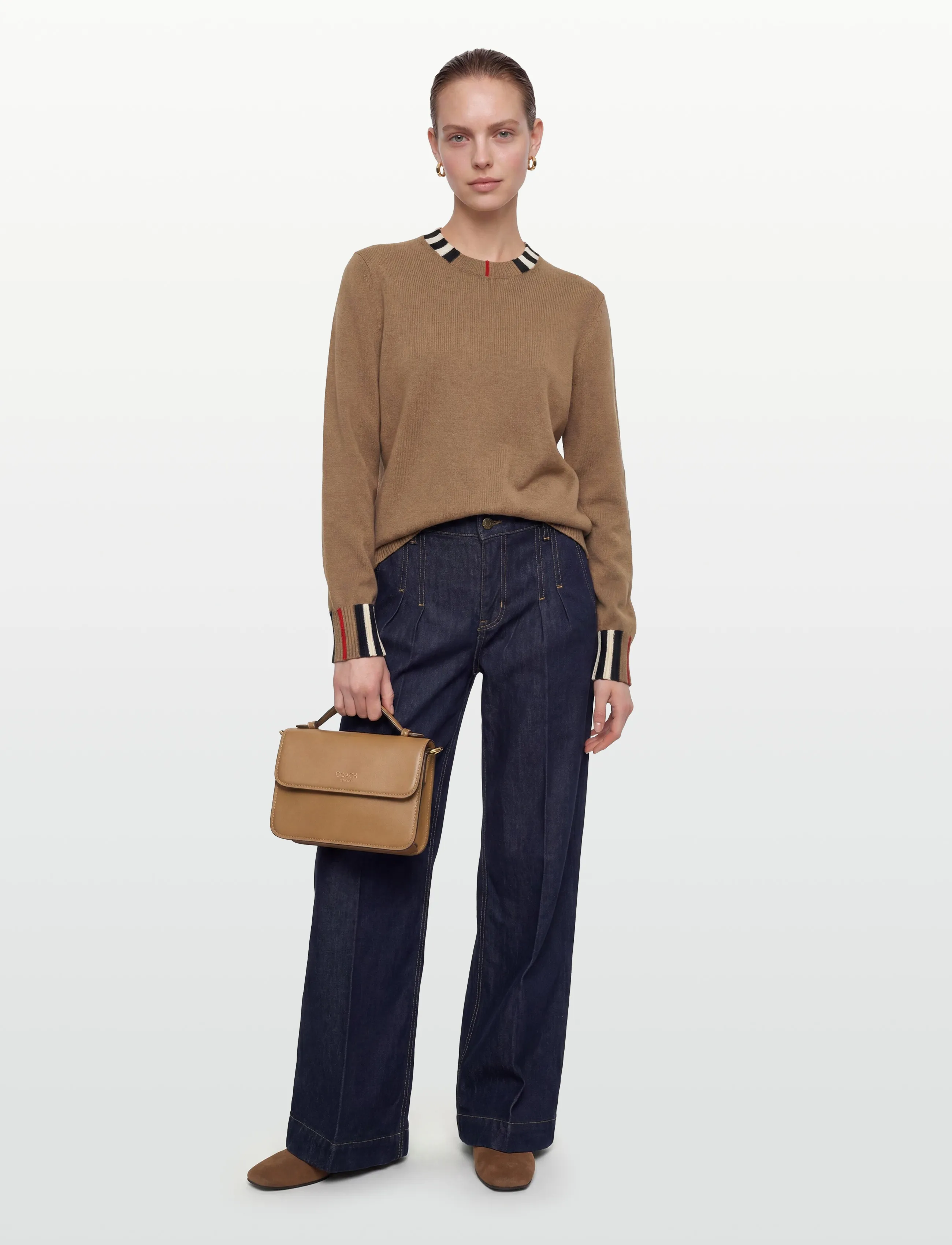Burberry Eyre Wc, XL, Brown, Strik > Trøjer, Dame