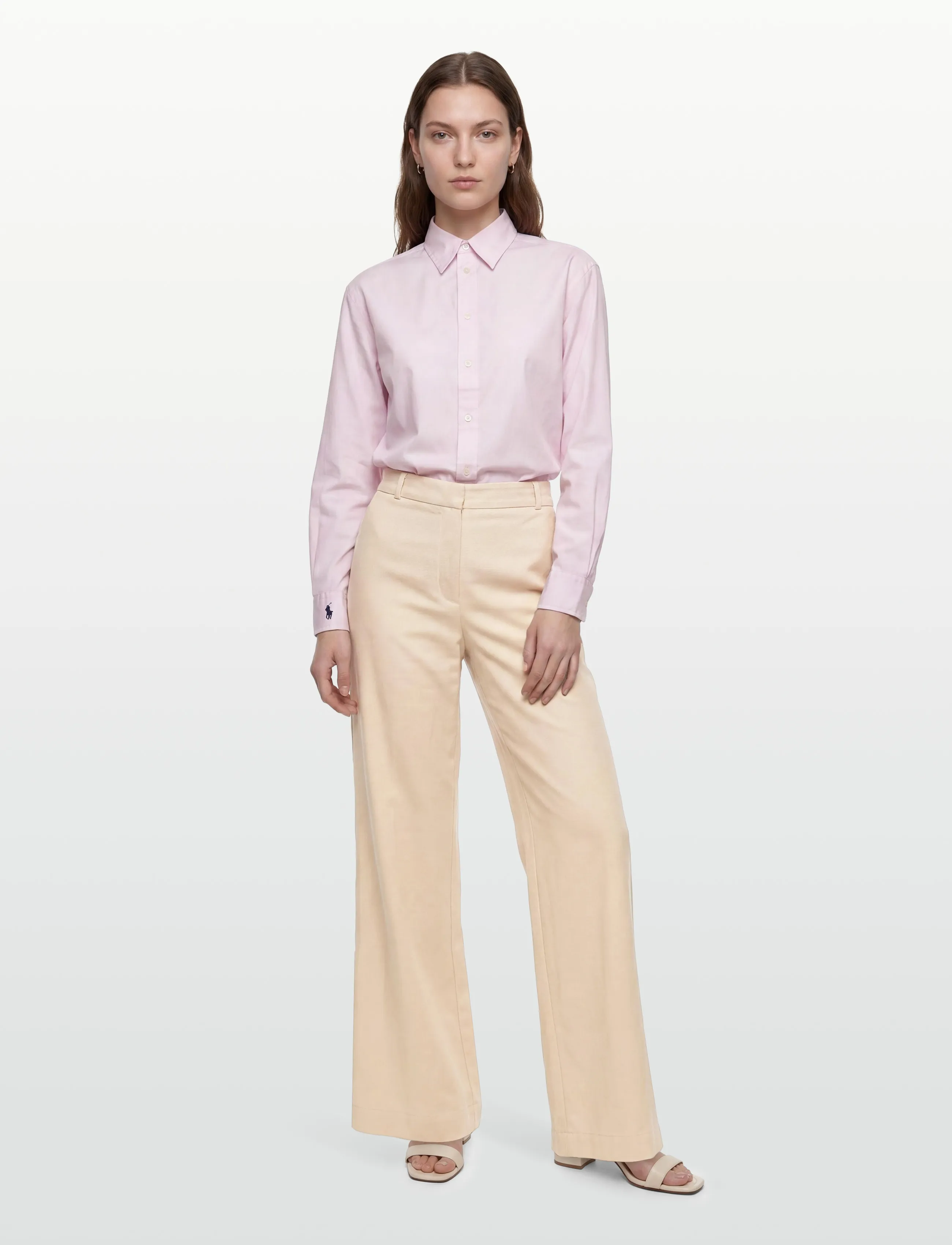 Burberry Buy81098, 42, Trousers, Beige - Wide Leg, Frauen
