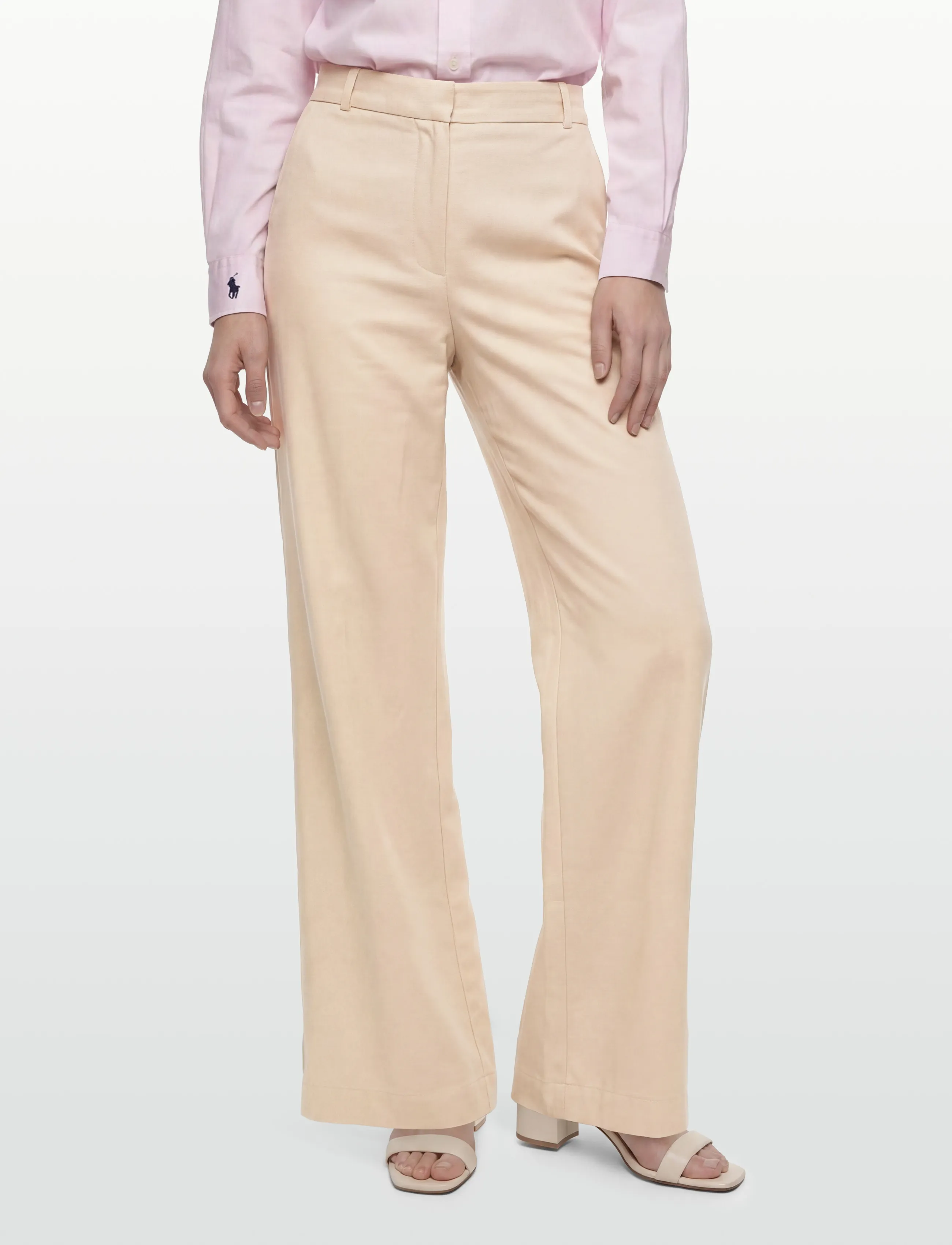 Burberry - ALEXA - sérsniðnar buxur - pale stone - 3
