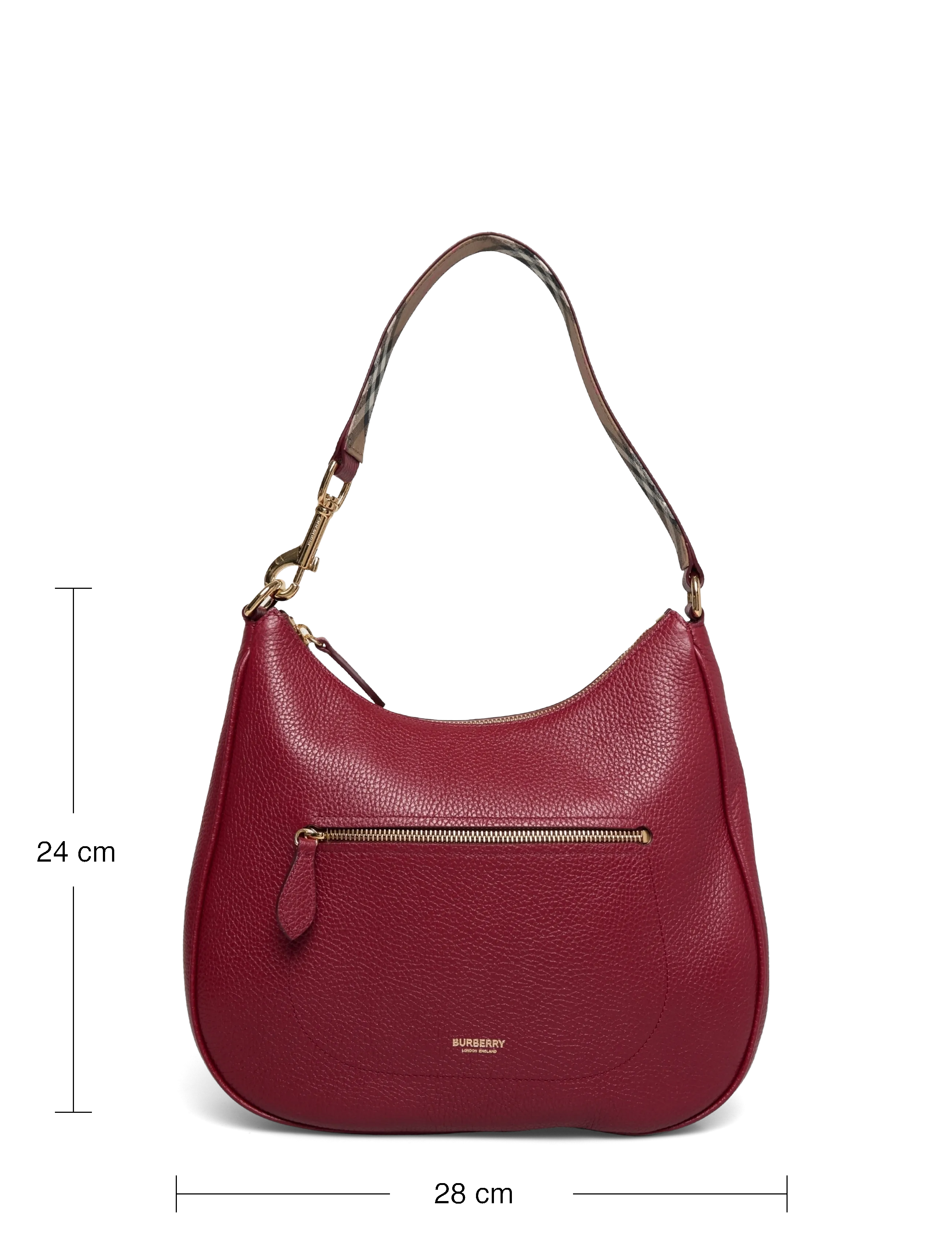 Burberry - LL HOBO - väskor - antique red - 3