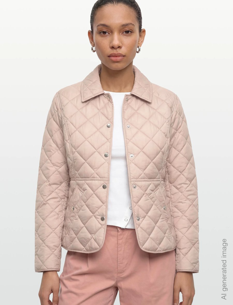 Burberry - CAWTHORNE - virsjakas ar dūnu pildījumu un polsterējumu - light taupe - 3