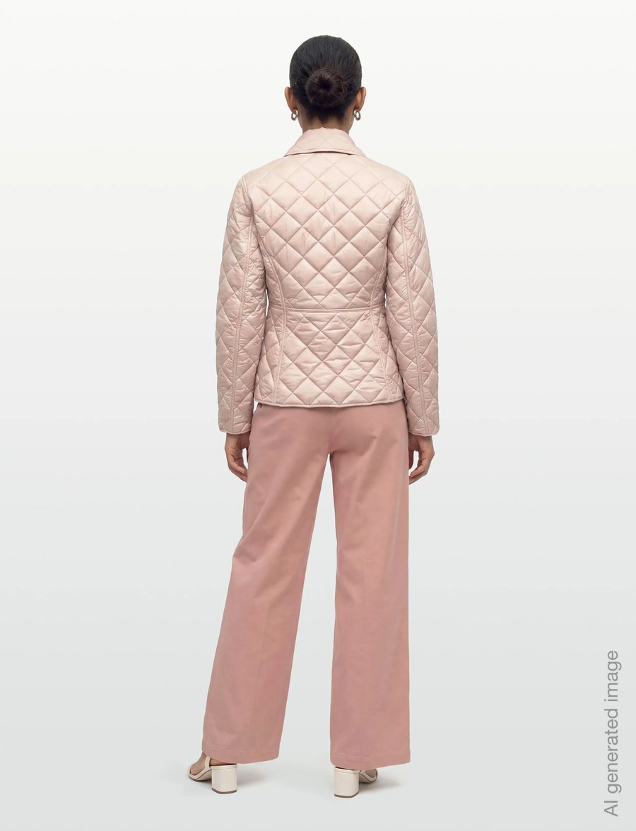 Burberry - CAWTHORNE - virsjakas ar dūnu pildījumu un polsterējumu - light taupe - 4