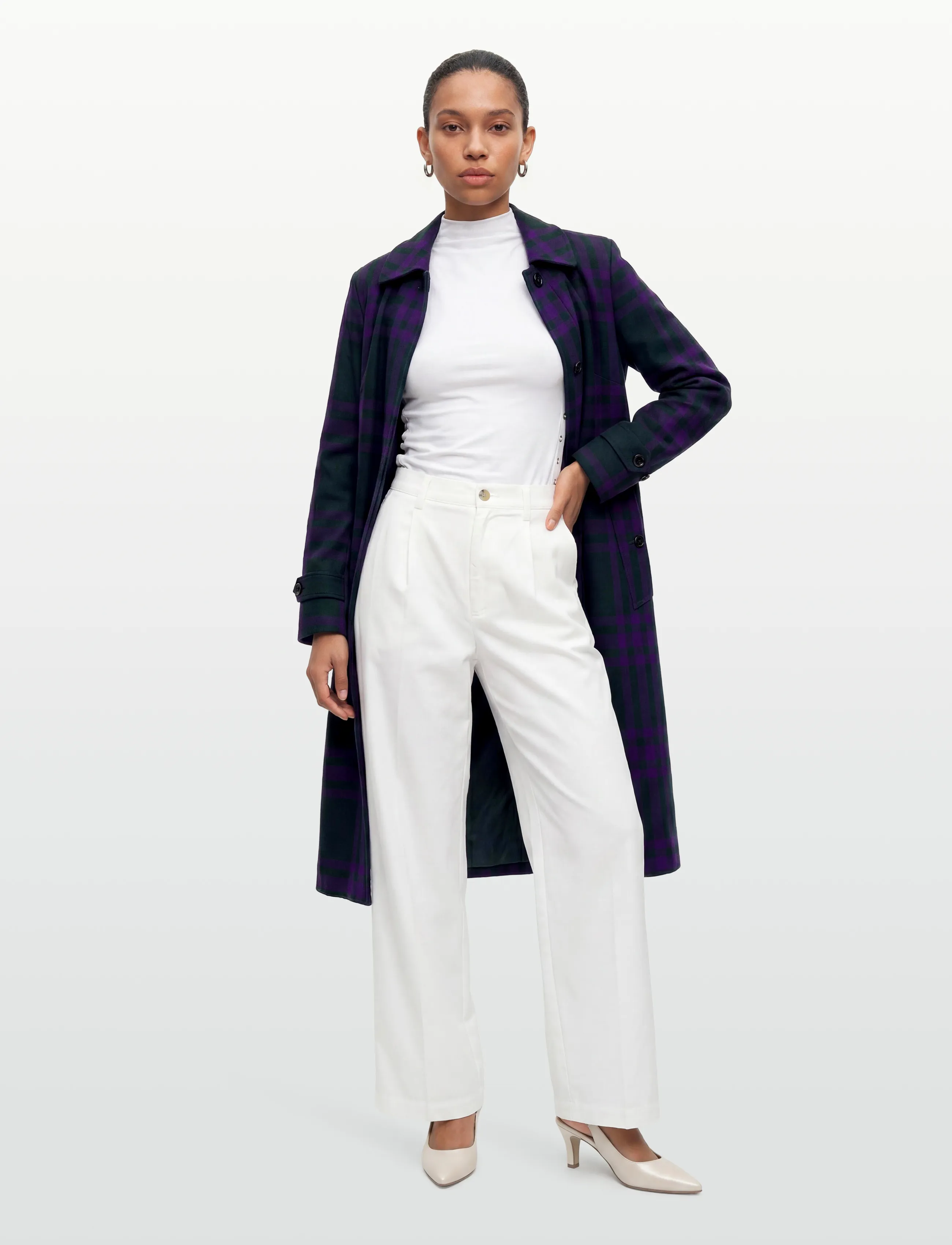 Burberry Malton, 38, Purple, Frakker > Trenchcoats, Dame
