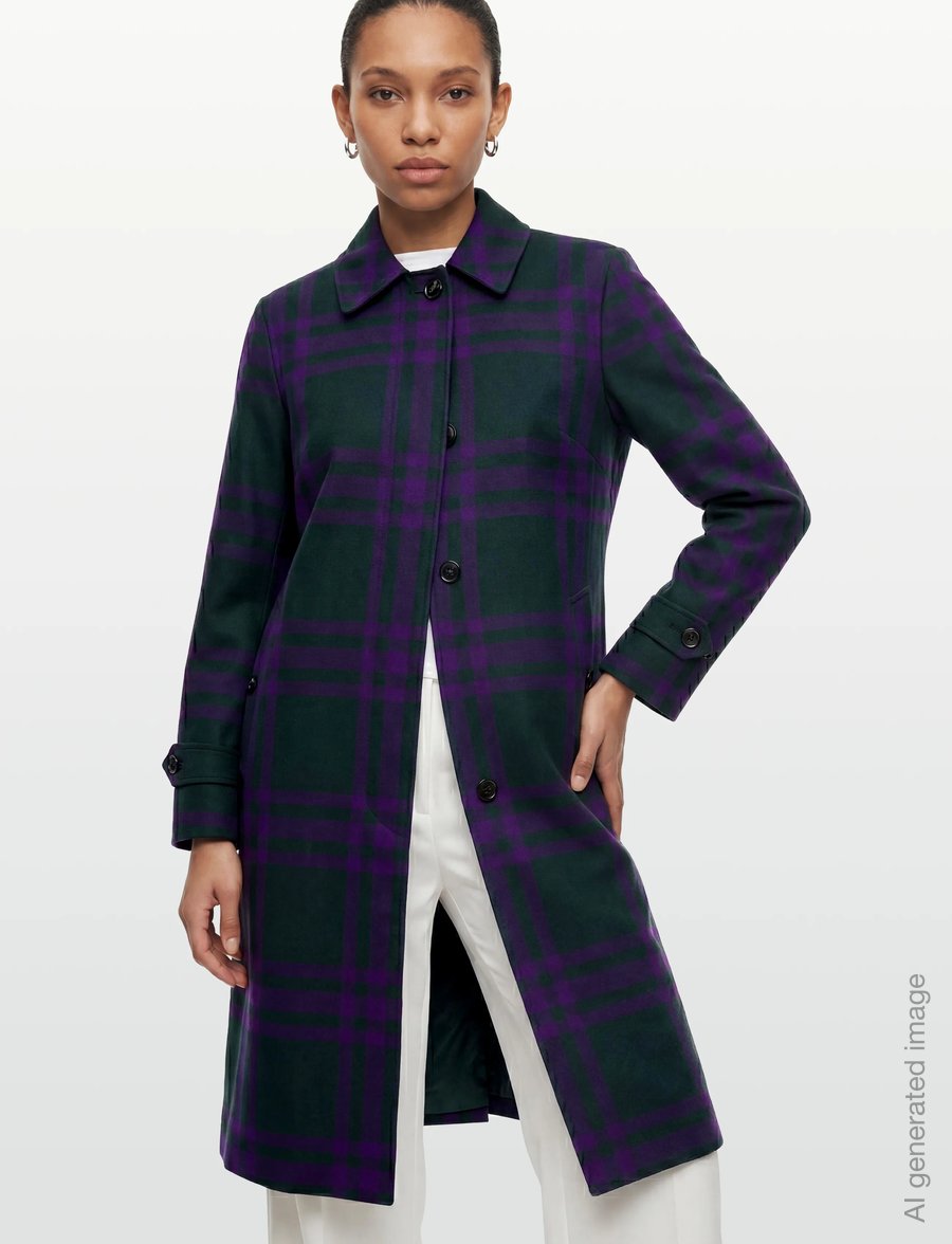 Burberry - MALTON - winterjacken - deep royal ip check - 3