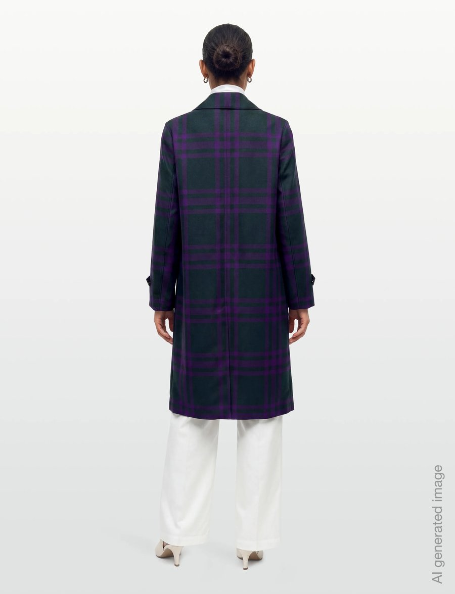 Burberry - MALTON - winterjacken - deep royal ip check - 4