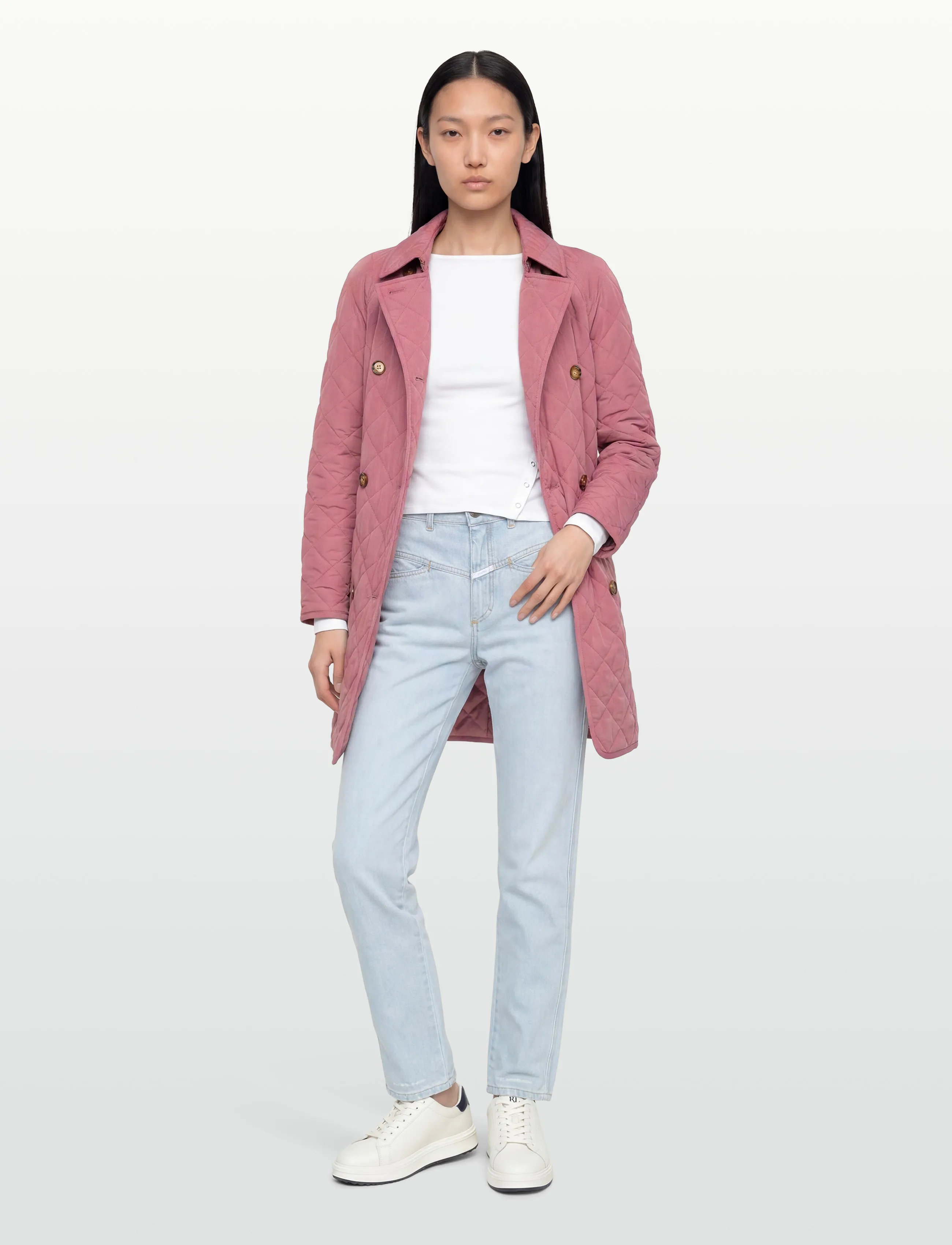 Burberry Tything, S, Pink, Frakker > Vatterede Frakker, Dame