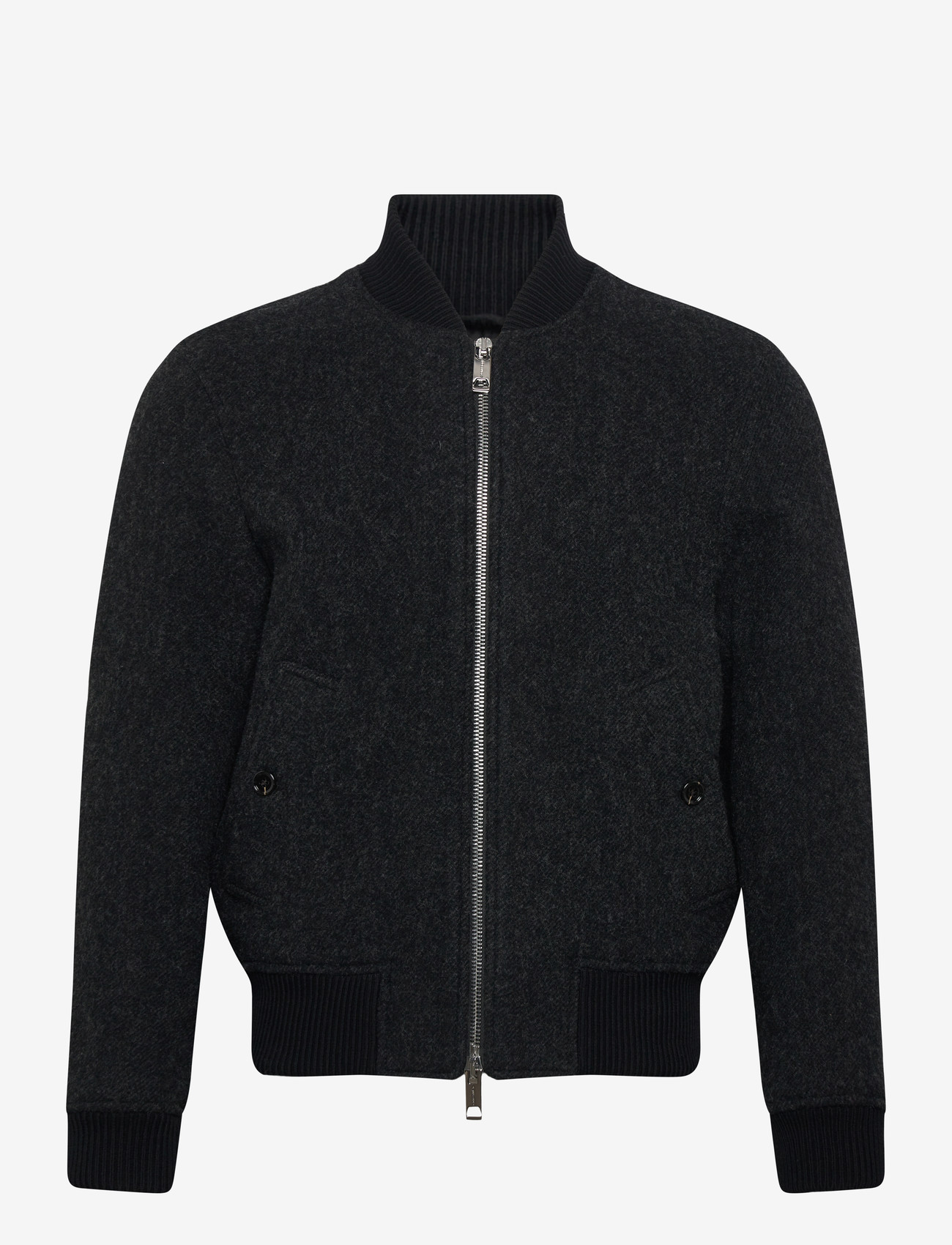 Burberry - GRANTHAM - wool jackets - dark charcoal melang - 0