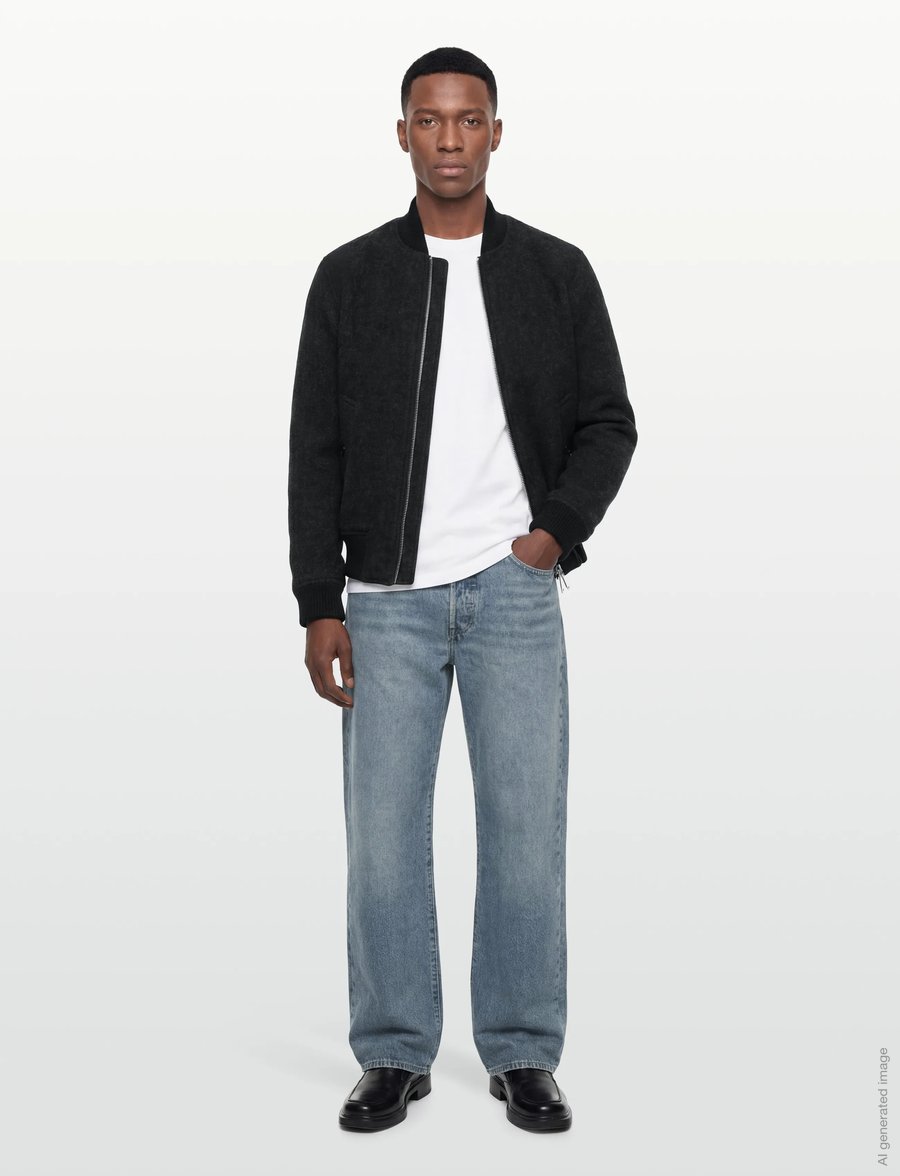 Burberry - GRANTHAM - vestes en laine - dark charcoal melang - 0