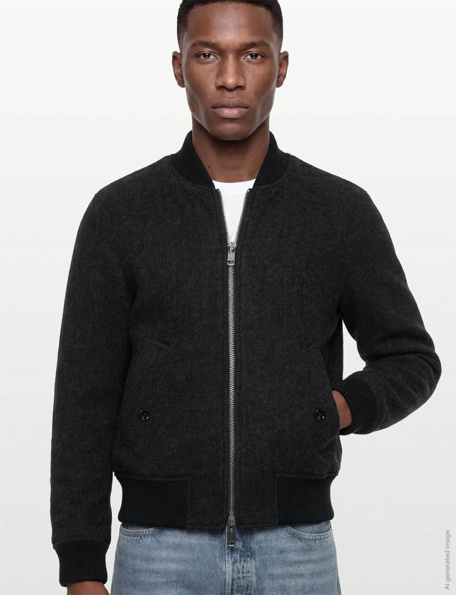 Burberry - GRANTHAM - vestes en laine - dark charcoal melang - 3