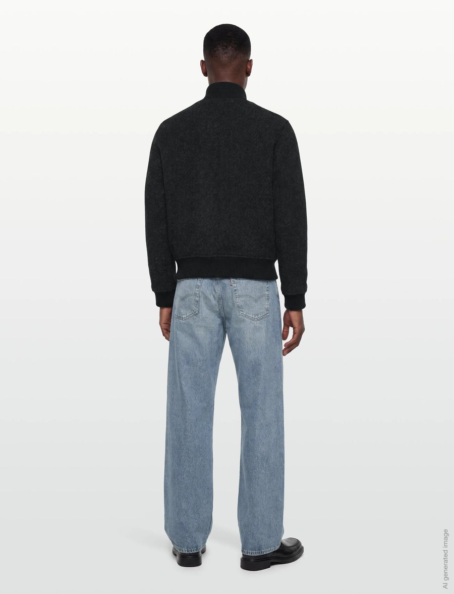 Burberry - GRANTHAM - vestes en laine - dark charcoal melang - 4