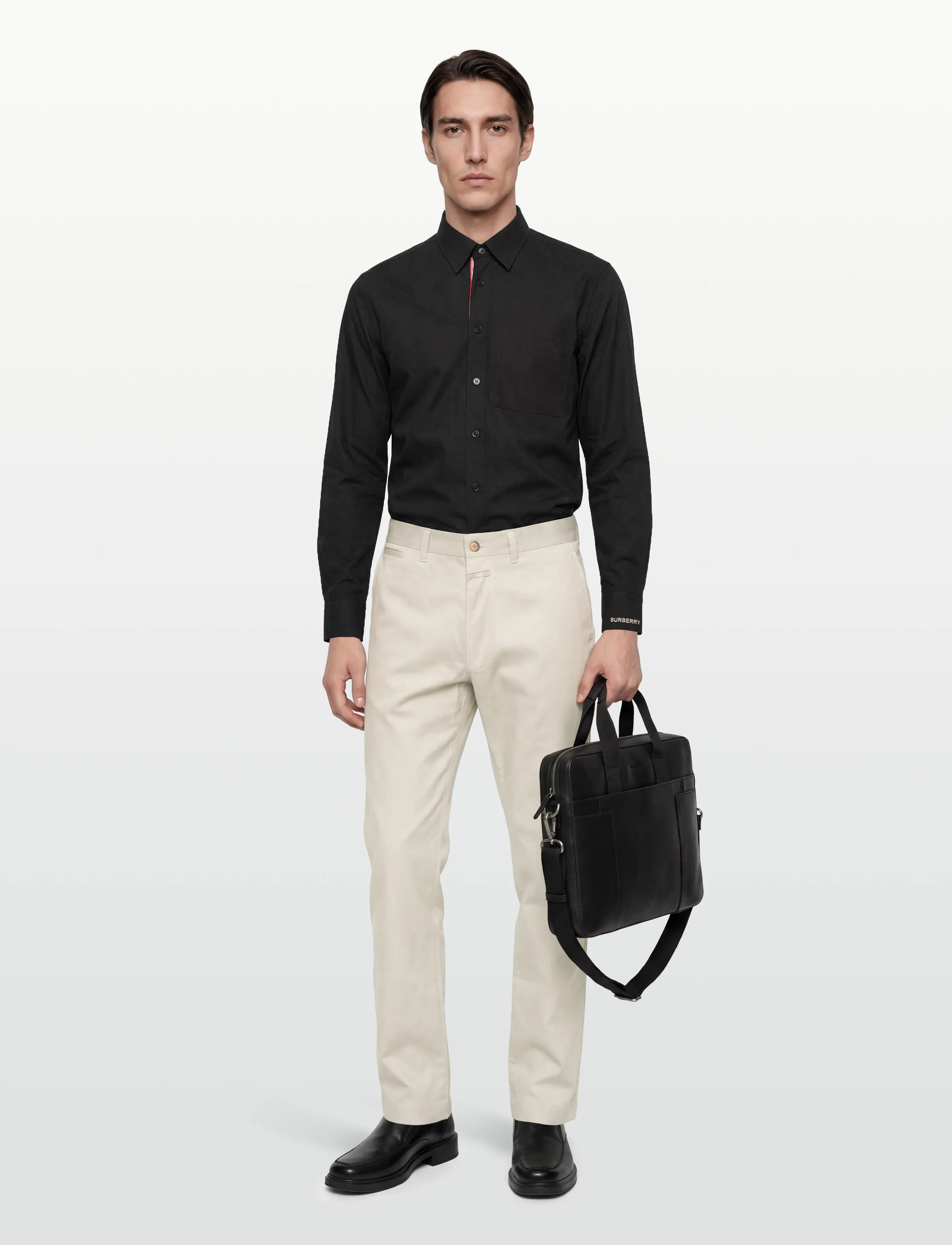 Burberry CLAVERDON LS - Burberry - BLACK / black