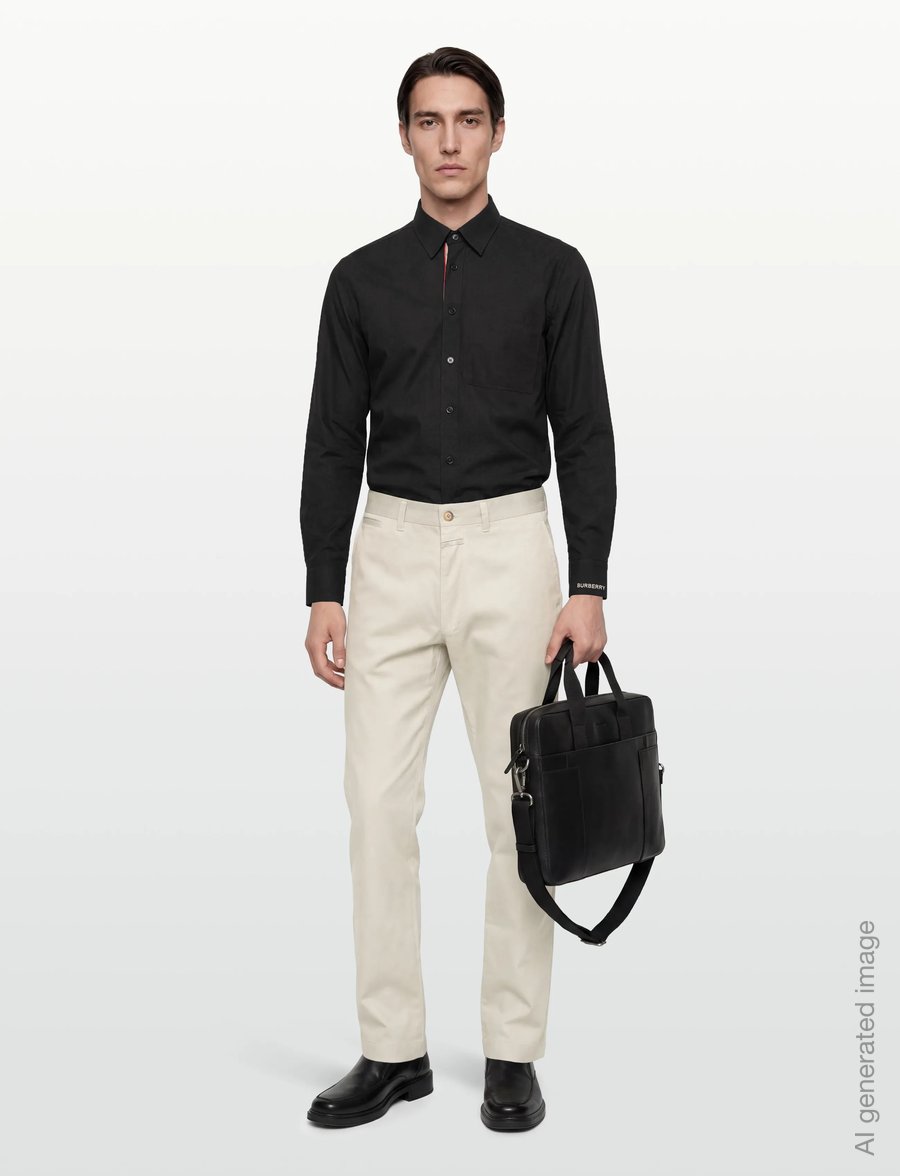 Burberry - CLAVERDON LS - basic-hemden - black - 0