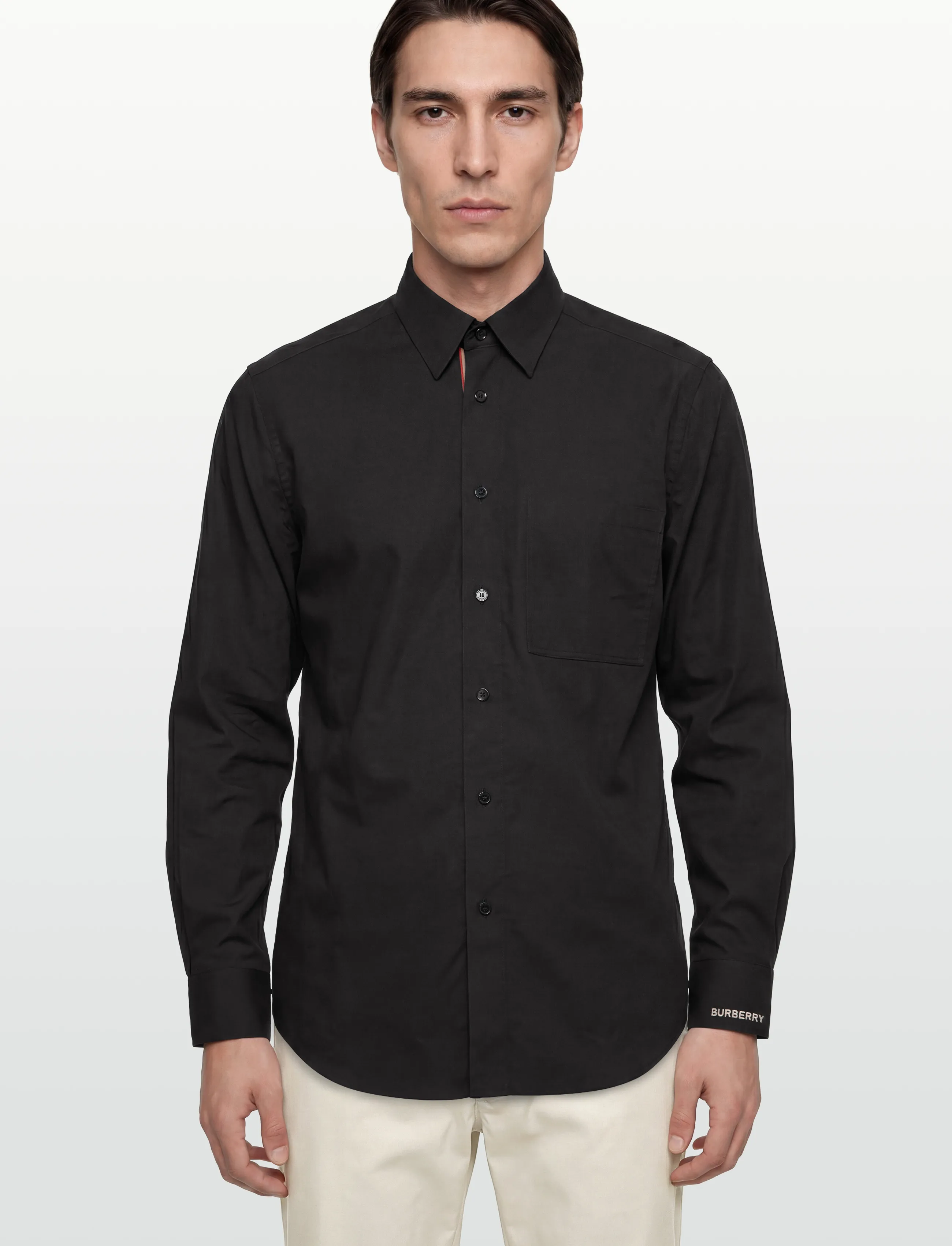 Burberry - CLAVERDON LS - laisvalaikio marškiniai - black - 3