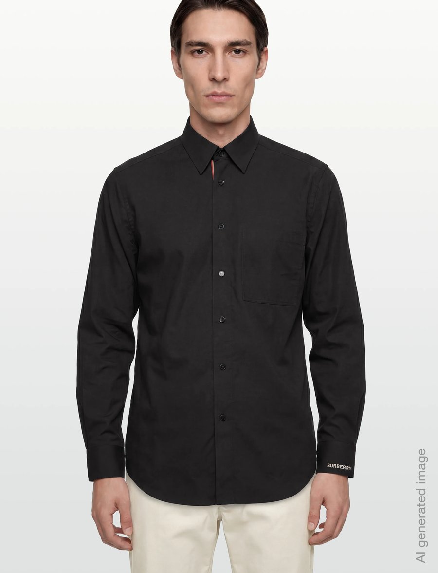 Burberry - CLAVERDON LS - basic-hemden - black - 3