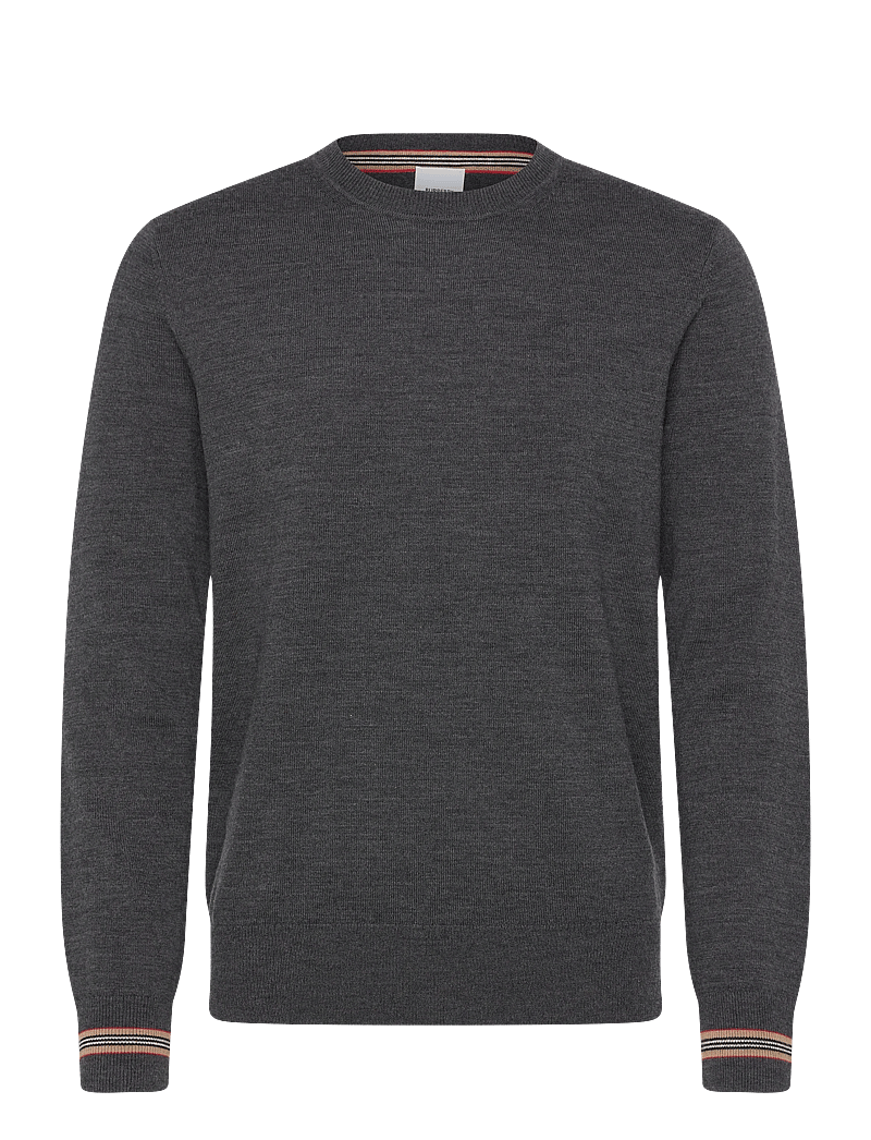 Burberry - PARADISE - Ümmarguse kaelusega kudumid - dark grey melange - 0