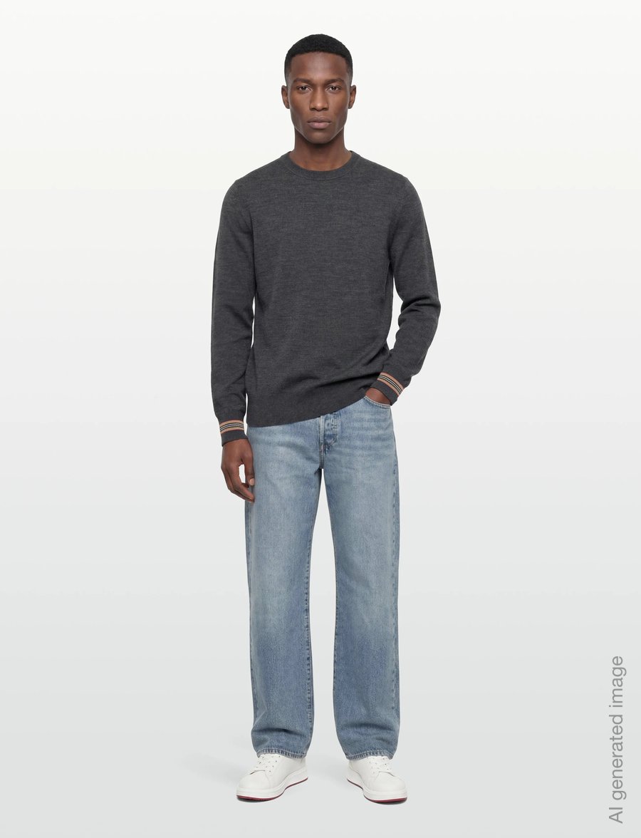 Burberry - PARADISE - rundhals - dark grey melange - 0