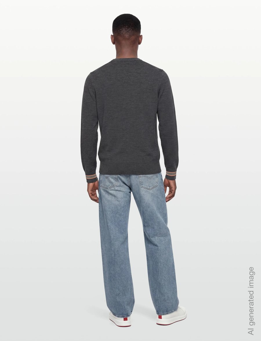 Burberry - PARADISE - rundhals - dark grey melange - 4