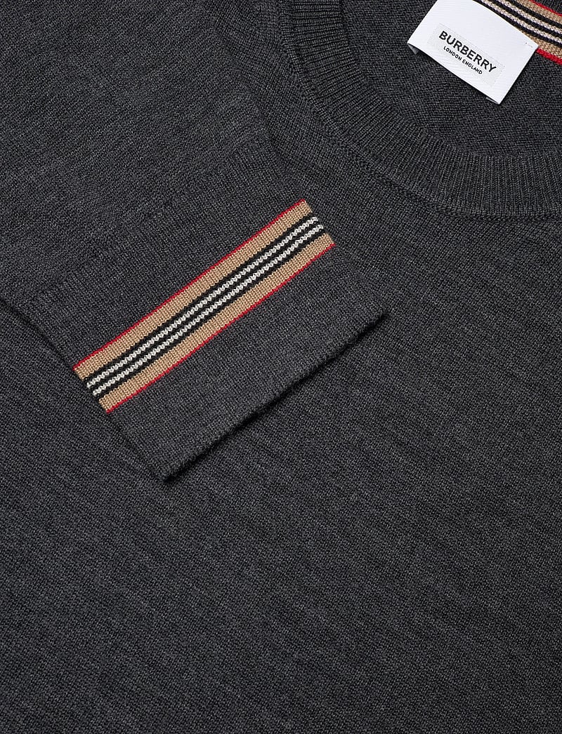 Burberry - PARADISE - Ümmarguse kaelusega kudumid - dark grey melange - 2