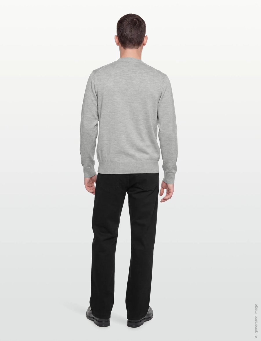Burberry - MARLHAM - koftor - light grey melange - 4