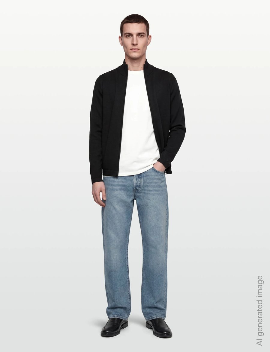 Burberry - EMMITT - fullzip strik - black - 0