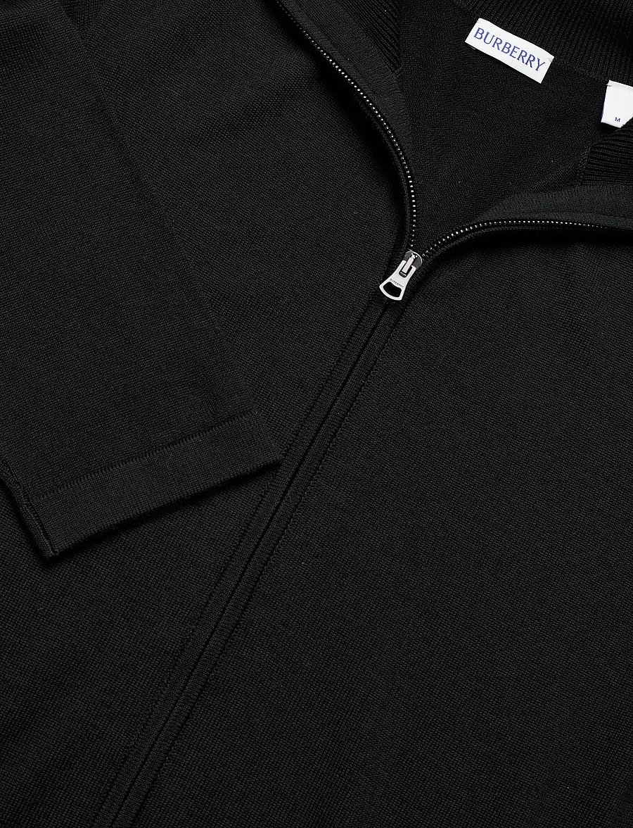 Burberry - EMMITT - fullzip strik - black - 5