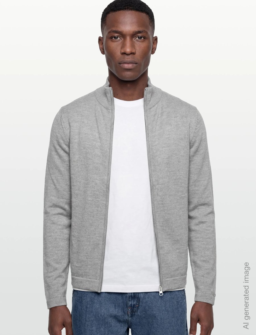 Burberry - EMMITT - lukuga džemprid - light grey melange - 3