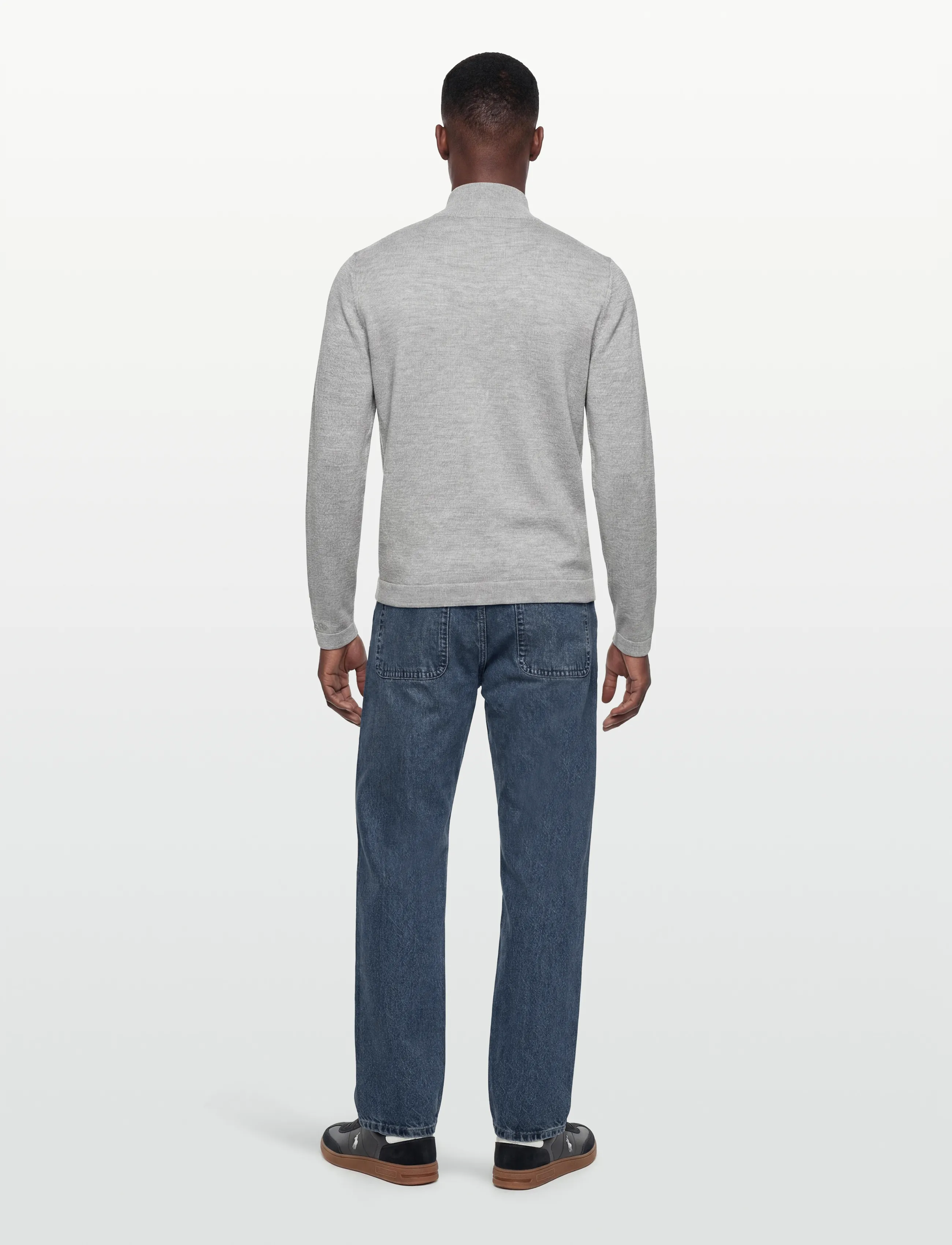 Burberry - EMMITT - full zip jumpers - light grey melange - 4