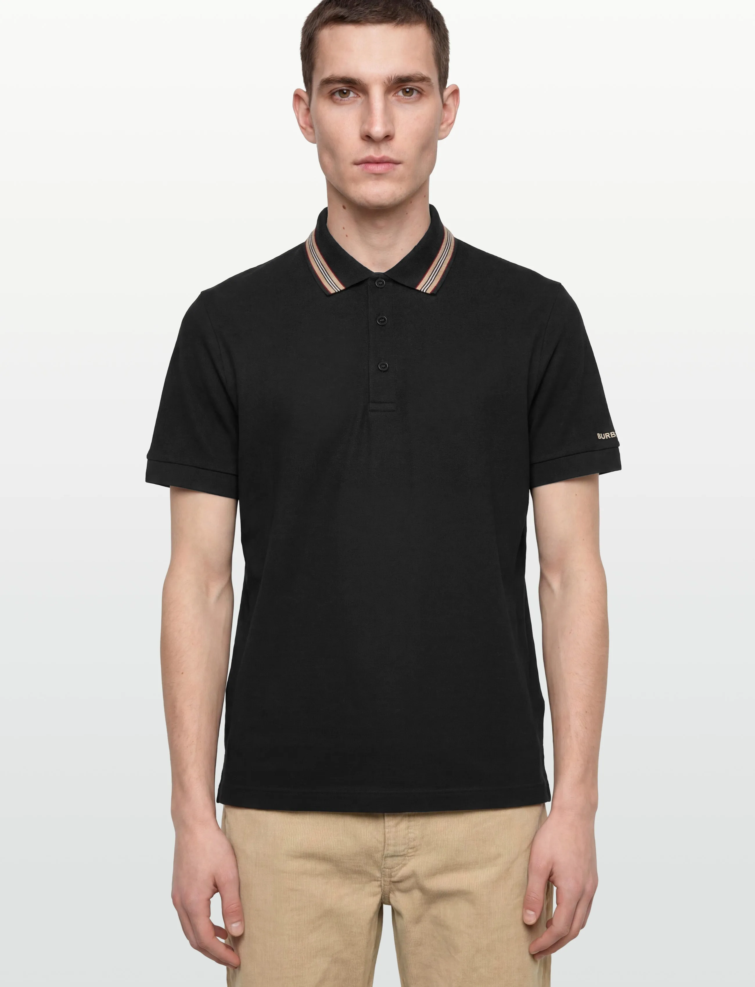Burberry - HARTFORD ICS - kootud polosärgid - black - 4