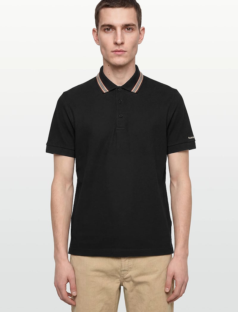 Burberry - HARTFORD ICS - gestrickte polohemden - black - 4