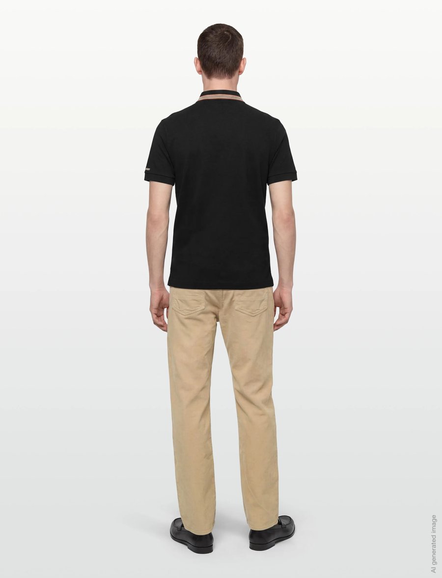 Burberry - HARTFORD ICS - kootud polosärgid - black - 5