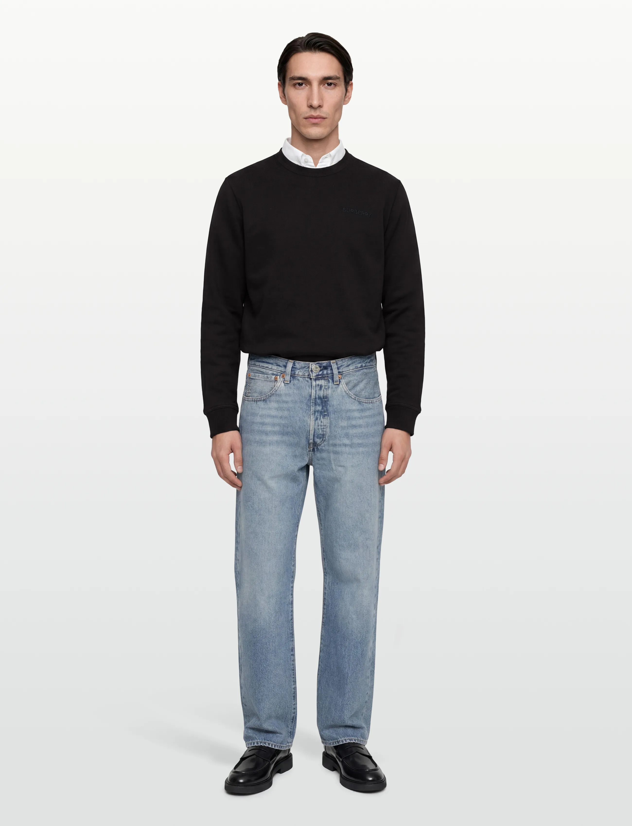 Burberry Fawson Emb, S, Sweatshirts & Hoodies, Schwarz - Sweatshirts, Männerswear