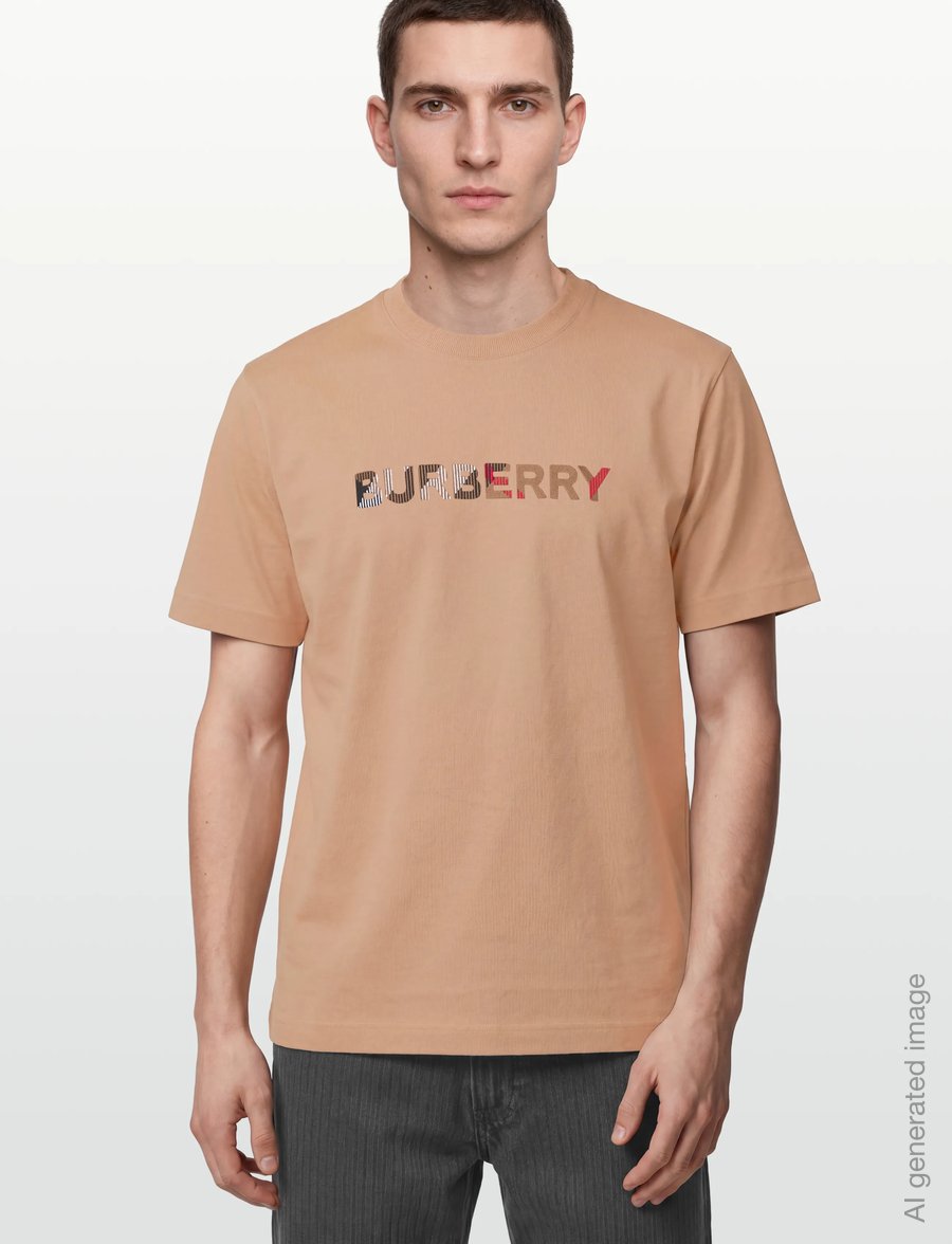 Burberry - ELLISON EMB - krótki rękaw - archive beige - 3