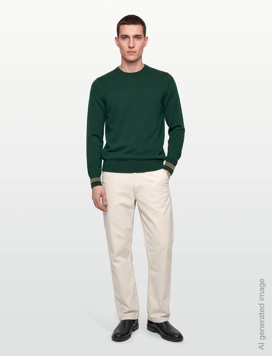 Burberry - PARADISE - Ümmarguse kaelusega kudumid - dark green - 0