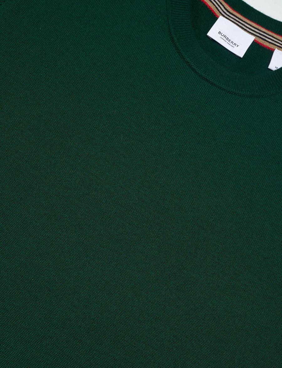 Burberry - PARADISE - Ümmarguse kaelusega kudumid - dark green - 5