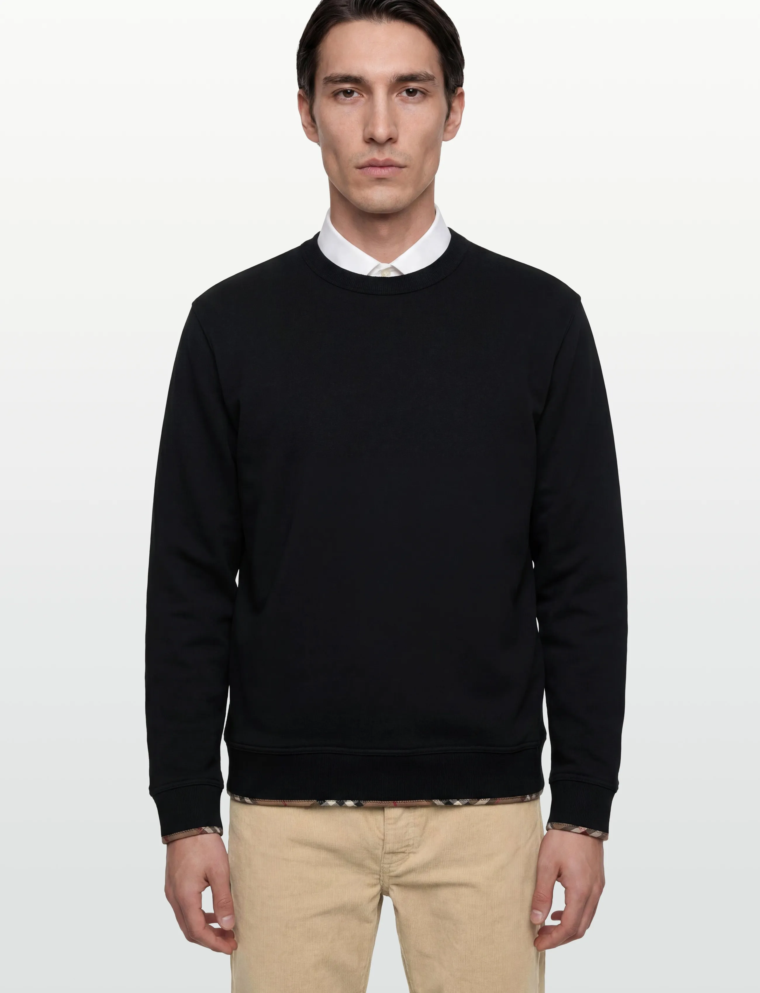 Burberry - FAWSON CHK TR - hettupeysur - black - 3