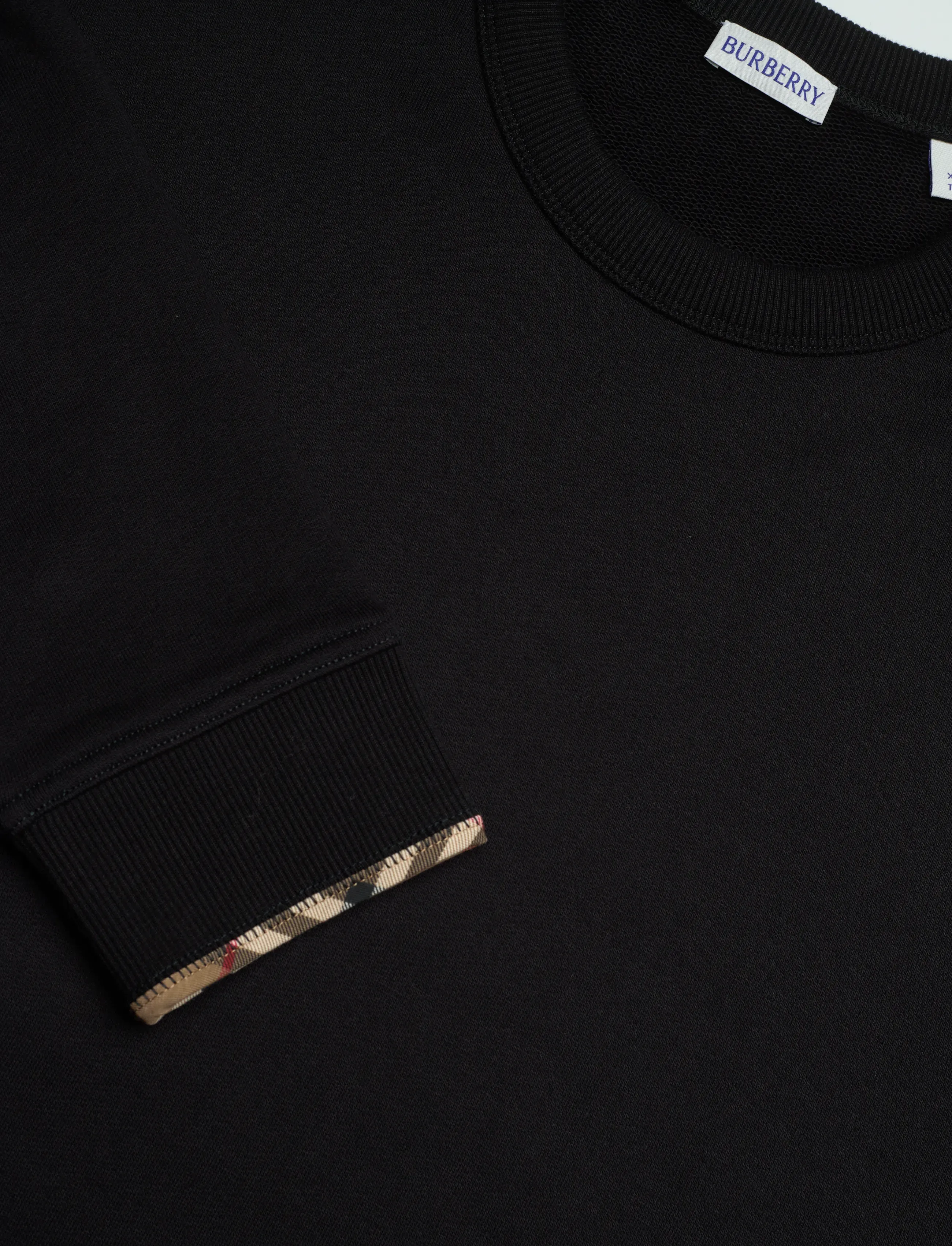 Burberry - FAWSON CHK TR - hettupeysur - black - 5
