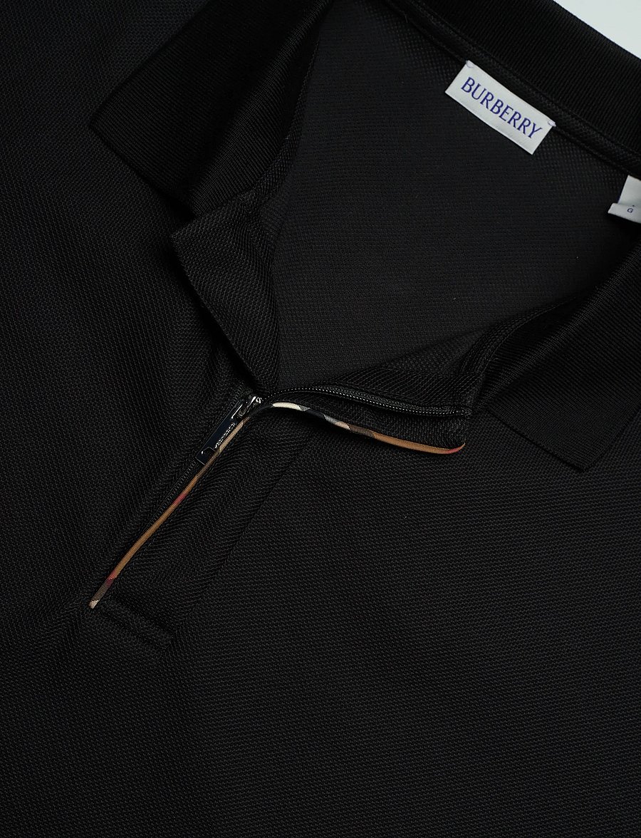 Burberry - HARTFORD SS ZP - kortärmade pikéer - black - 5