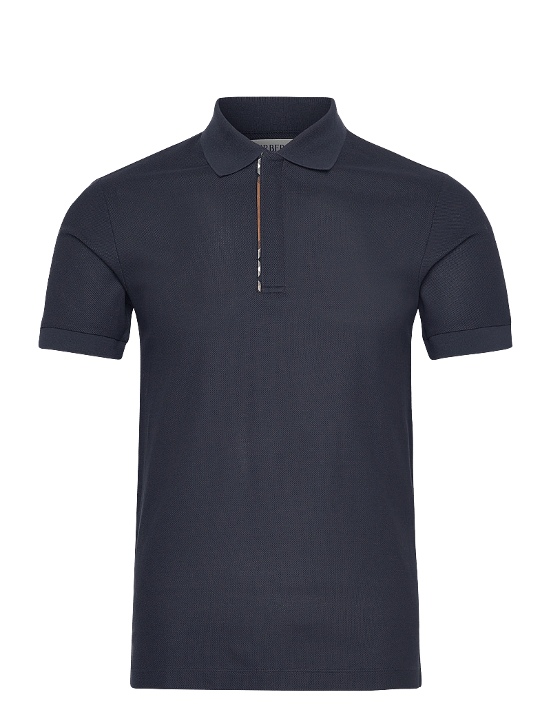 Burberry - HARTFORD SS ZP - kootud polosärgid - navy black - 0