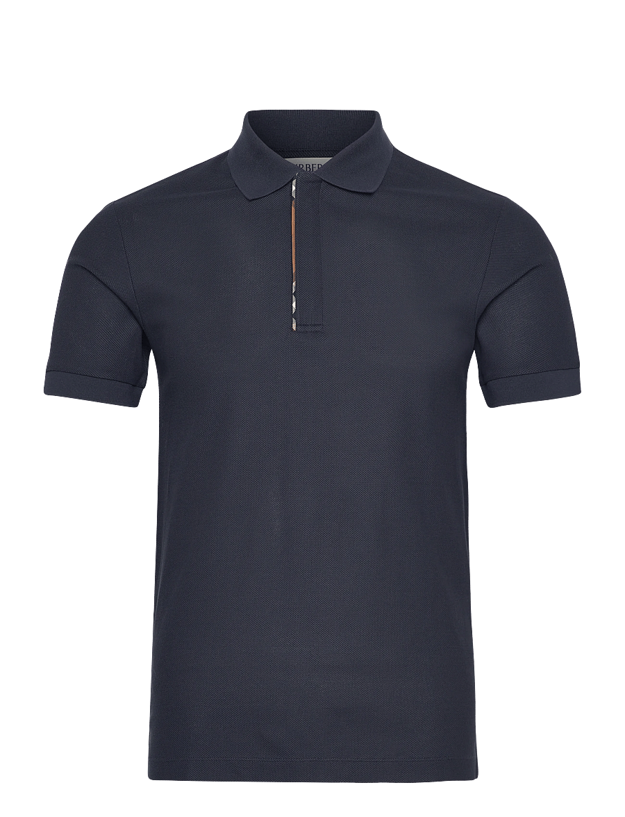 Burberry - HARTFORD SS ZP - langärmlige strick-polohemden - navy black - 1