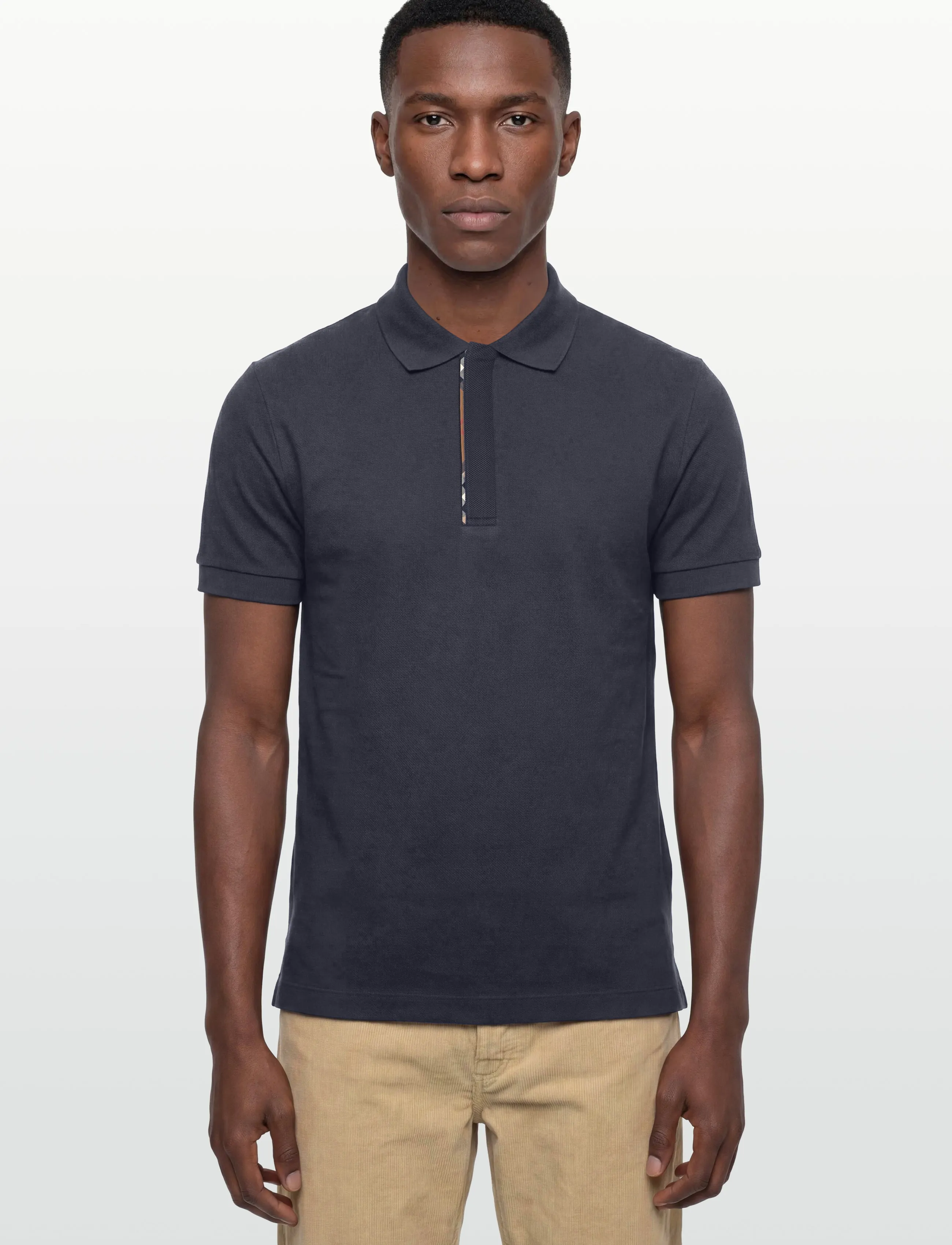 Burberry - HARTFORD SS ZP - polostrik - navy black - 3