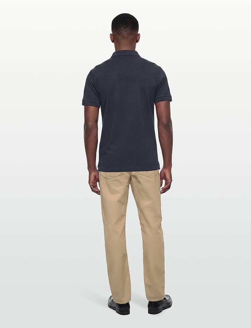 Burberry - HARTFORD SS ZP - gestrickte polohemden - navy black - 4
