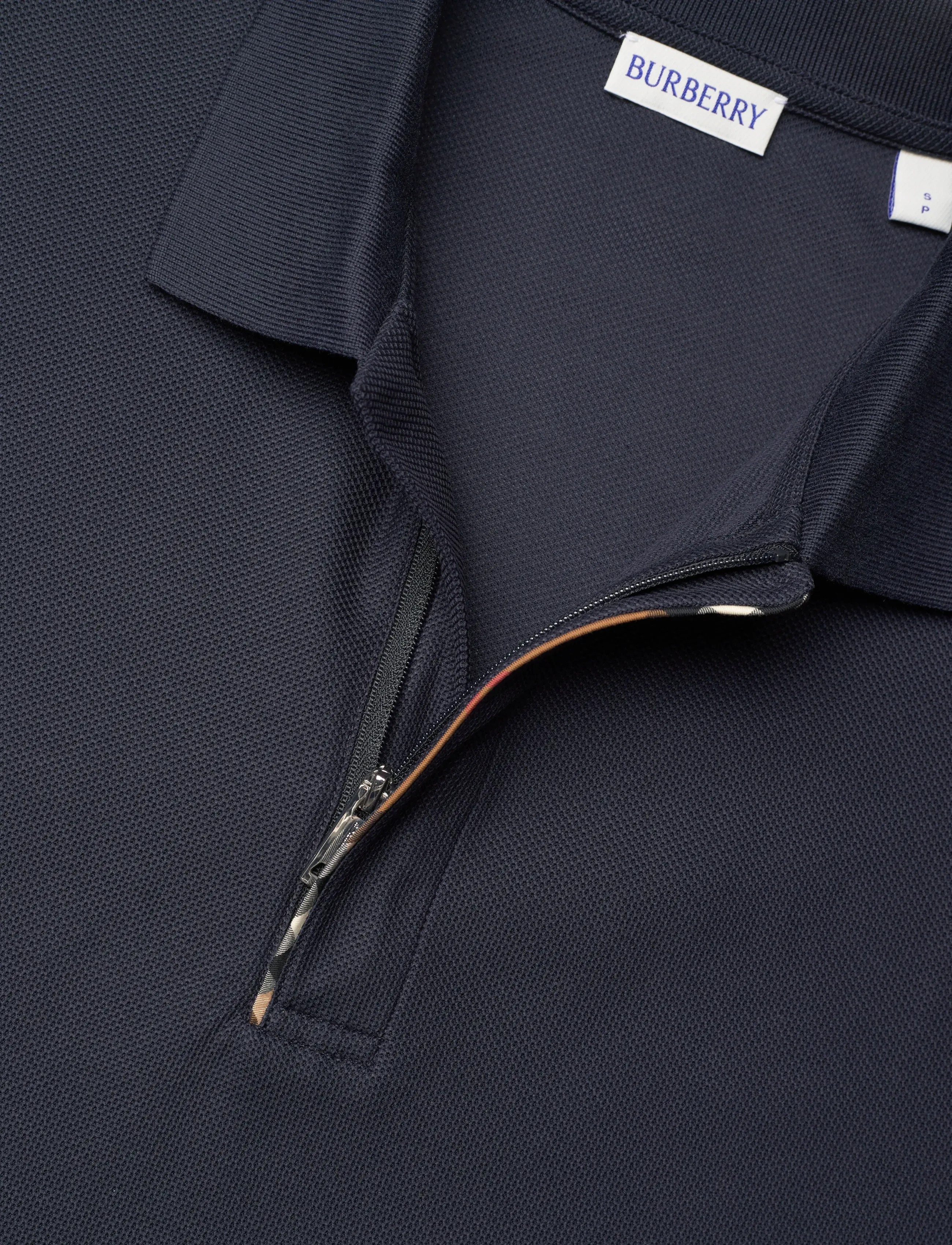 Burberry - HARTFORD SS ZP - polostrik - navy black - 5