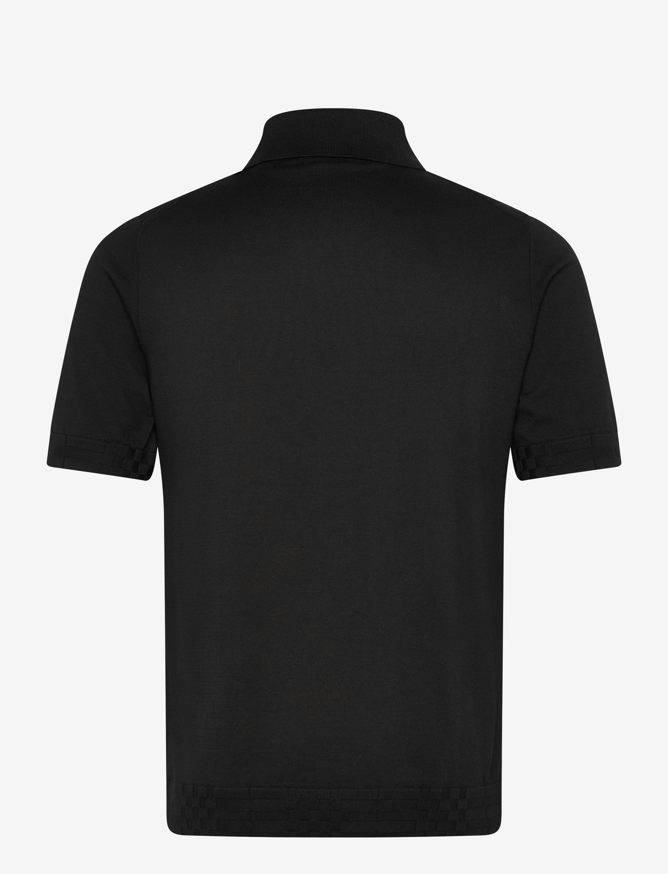Burberry - KIERAN - adīti polo krekli ar garām piedurknēm - black - 1
