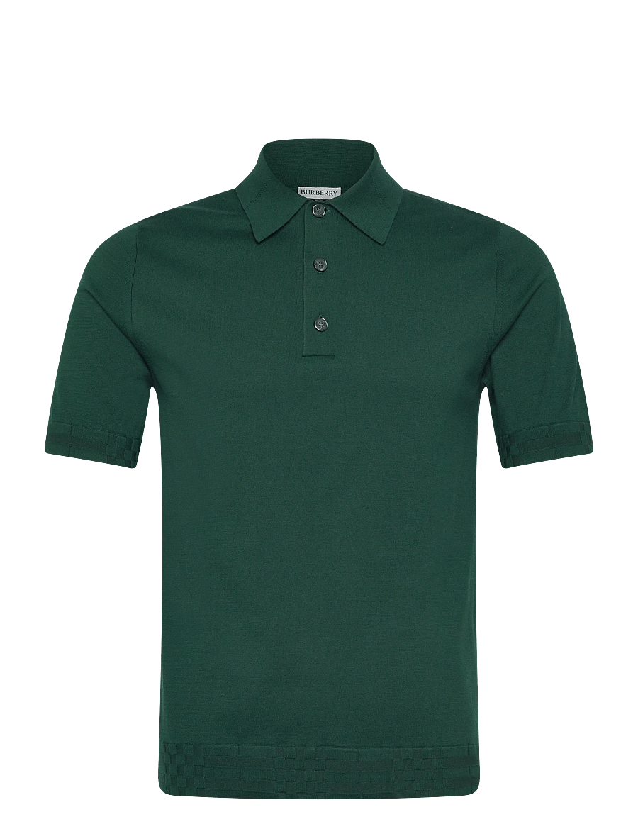Burberry - KIERAN - kootud polosärgid - dark green - 1