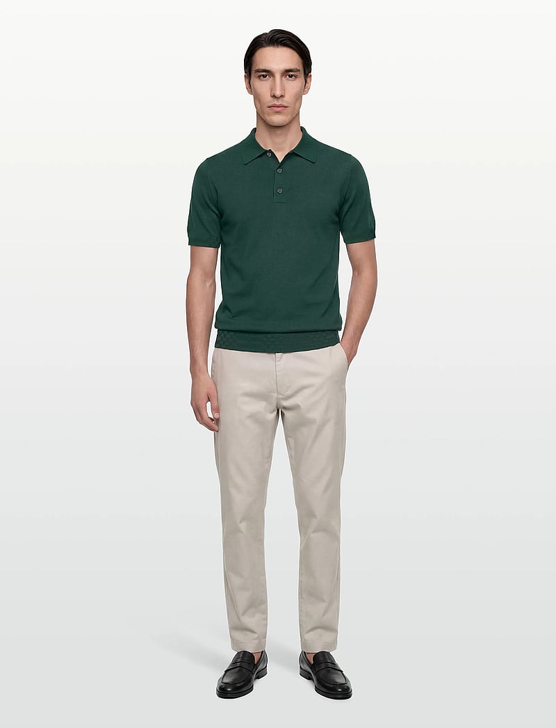 Burberry - KIERAN - gestrickte polohemden - dark green - 0